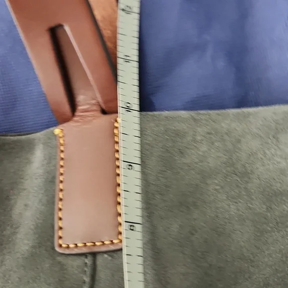 Dooney & Bourke Hunter Green Suede and Leather tote - Picture 16 of 16